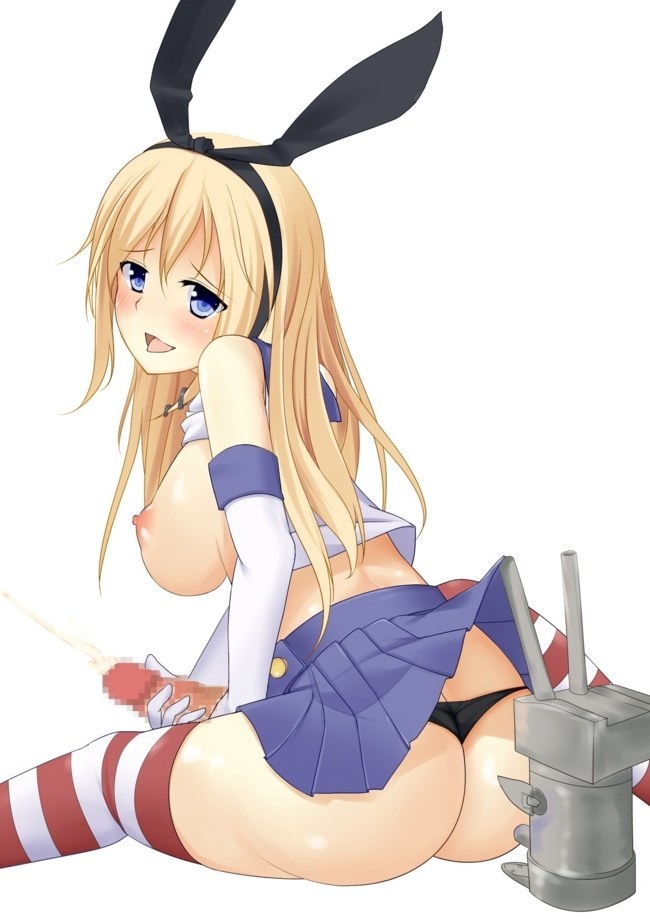 shimakaze and rensouhou-chan (kantai collection) drawn by arapi