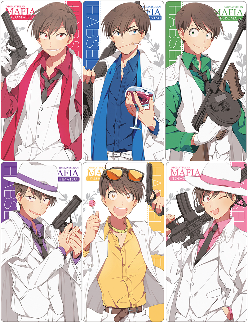 matsuno osomatsu, matsuno karamatsu, matsuno ichimatsu, matsuno jyushimatsu, matsuno choromatsu, and 1 more (osomatsu and 2 more) drawn by eunram