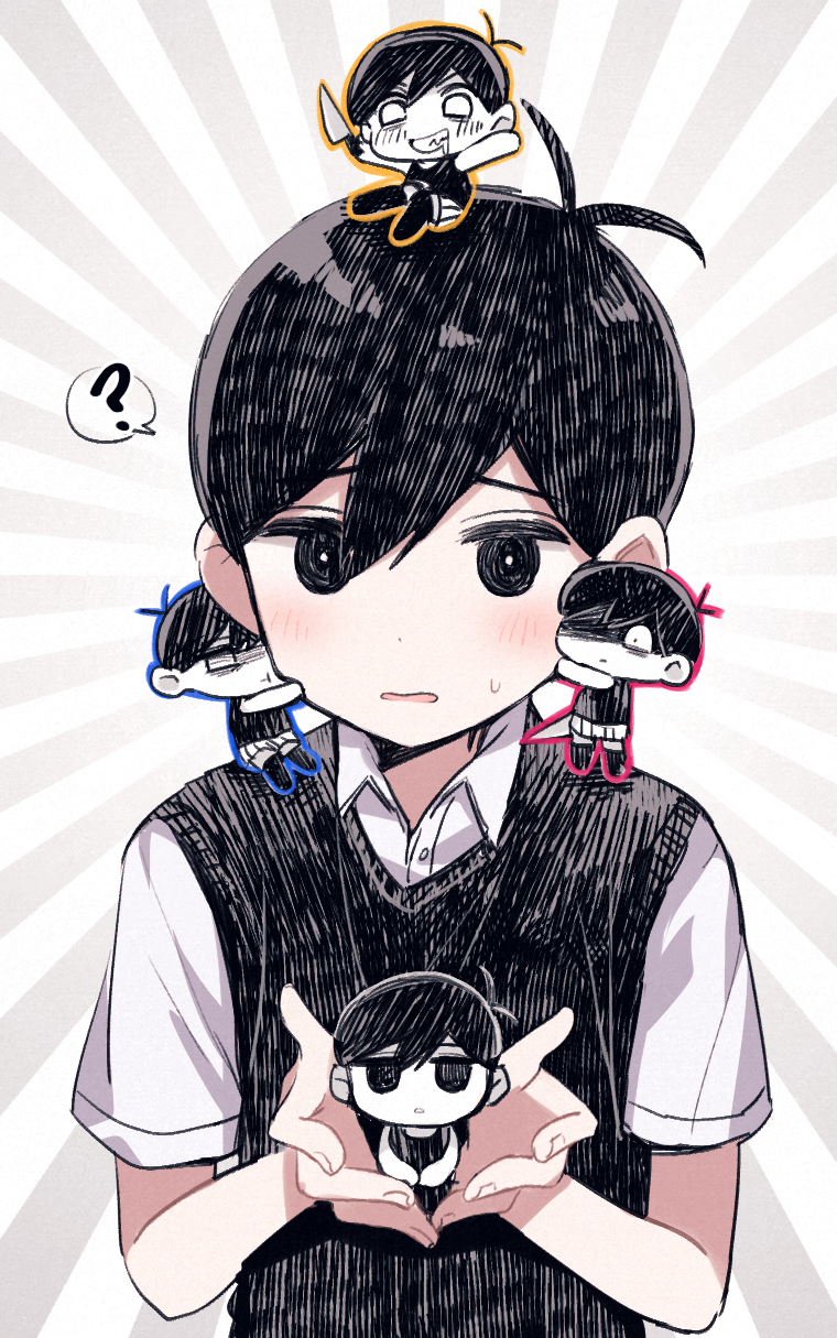 sunny and omori (omori) drawn by yutsu