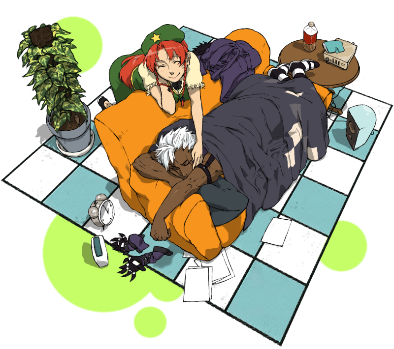 hong meiling and krizalid (touhou and 2 more) drawn by 36_gou