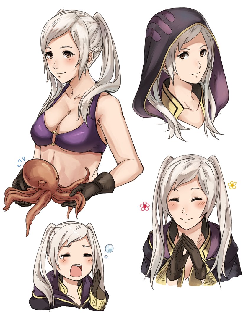 female robin (fire emblem and 2 more) drawn by kamu_(kamuuei)