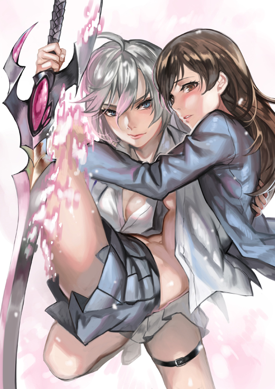 nitta minami and anastasia (idolmaster and 2 more) drawn by deras