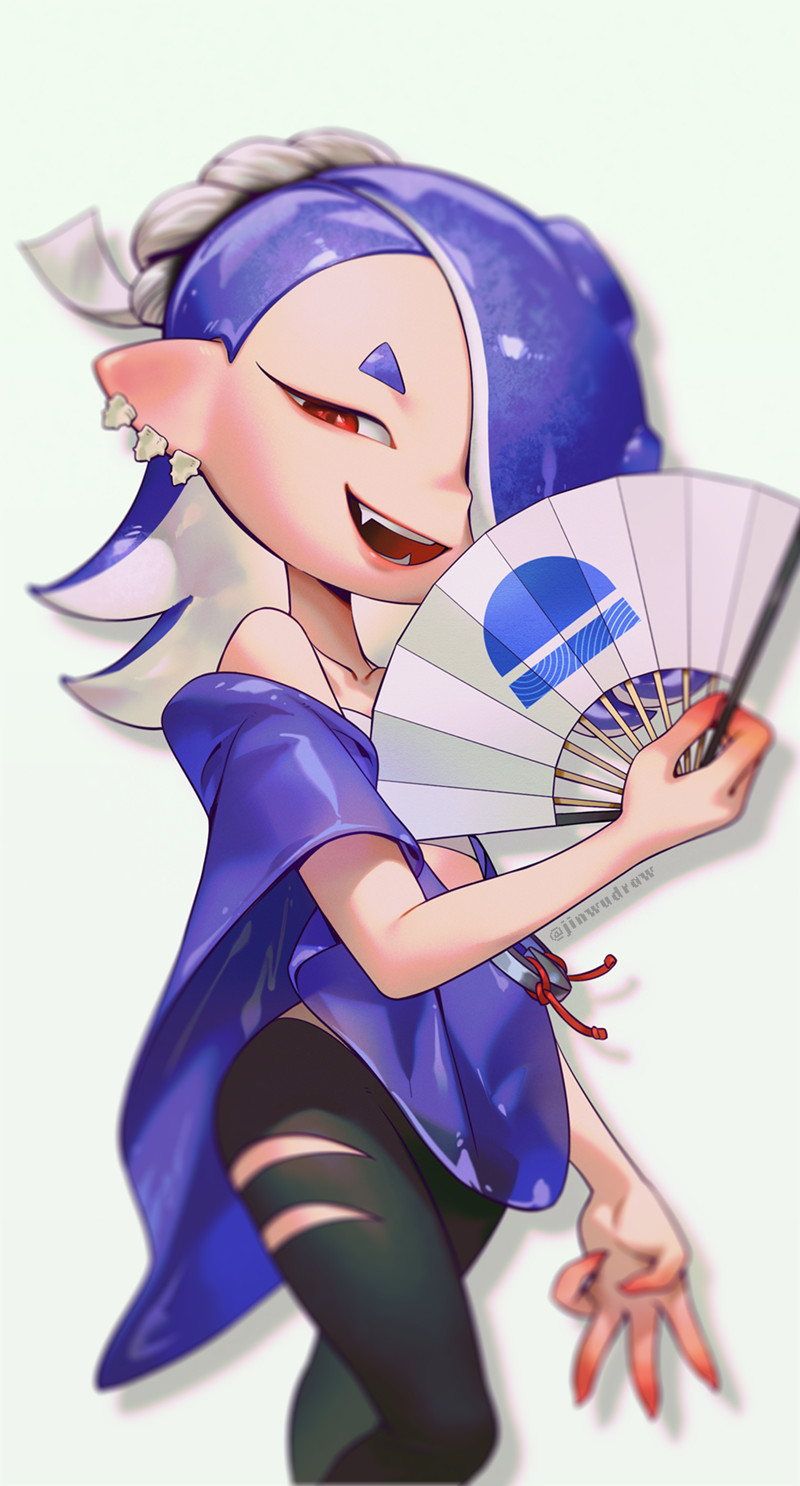 shiver (splatoon and 1 more) drawn by jinwu_(jinwudraw)