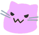 grape-flavored blobcat (original and 2 more) drawn by sorenjerr