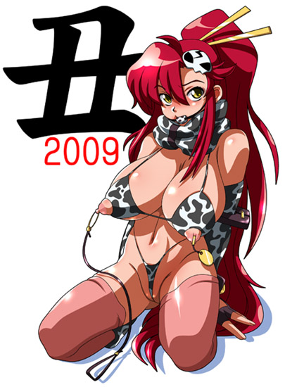 yoko littner (tengen toppa gurren lagann) drawn by higashiyama_(higashiyama_honpo_l.t.d)