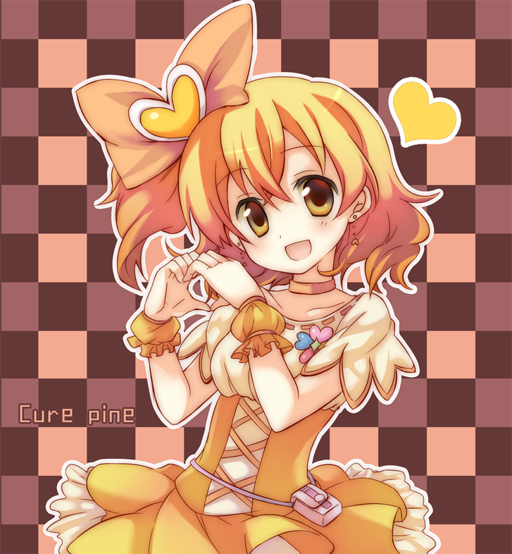 yamabuki inori and cure pine (precure and 1 more) drawn by suimya