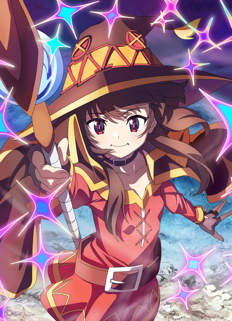 megumin (kono subarashii sekai ni shukufuku wo!) drawn by yuuri-622