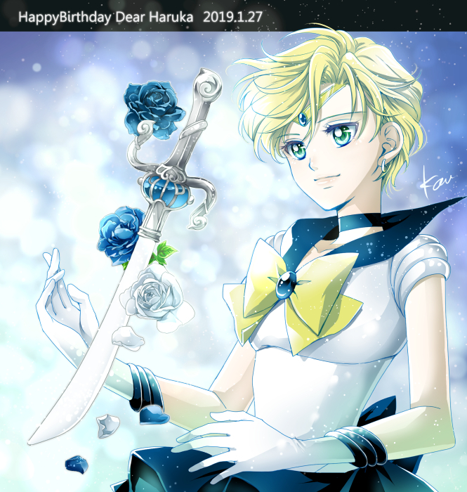 ten'ou haruka and sailor uranus (bishoujo senshi sailor moon) drawn by sarashina_kau