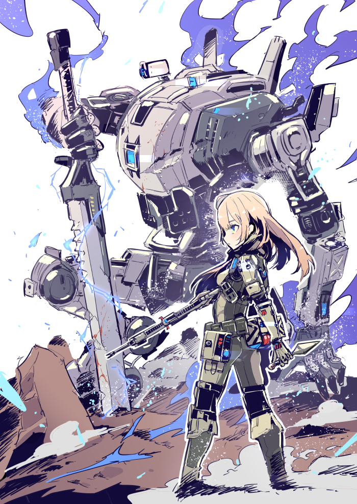 pilot, grapple pilot, and ronin (titanfall and 1 more) drawn by tajima_ryuushi
