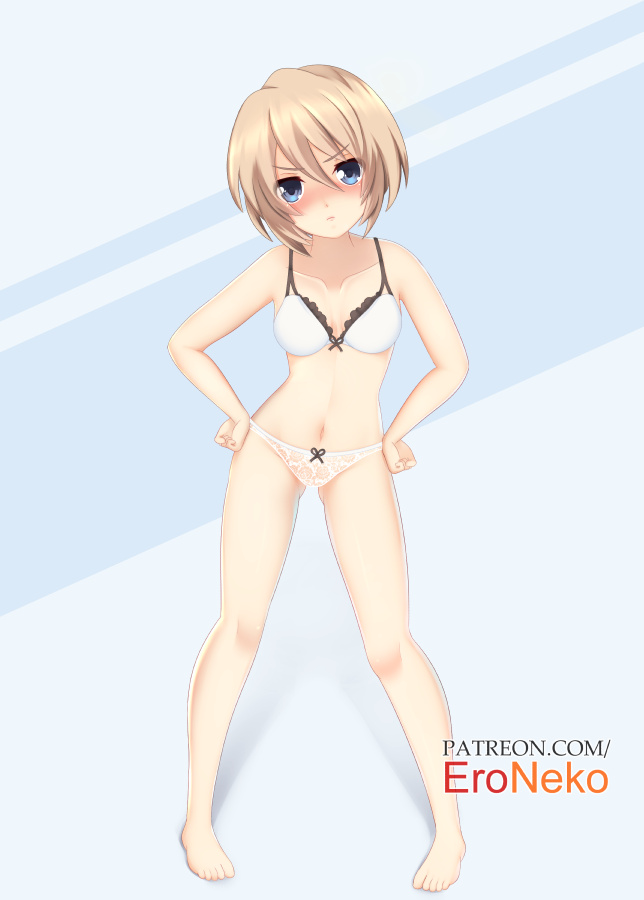 blanc (neptune and 1 more) drawn by eroneko_senpai
