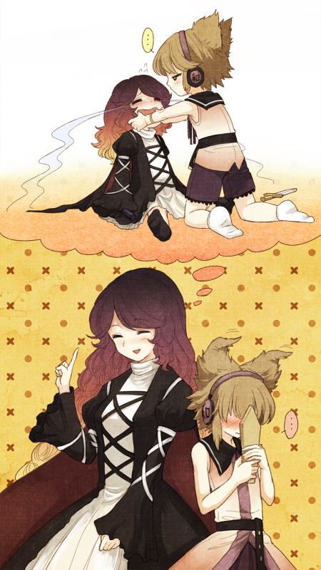 hijiri byakuren and toyosatomimi no miko (touhou) drawn by urin
