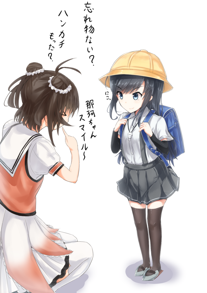 asashio, naka, and naka kai ni (kantai collection) drawn by moonstar