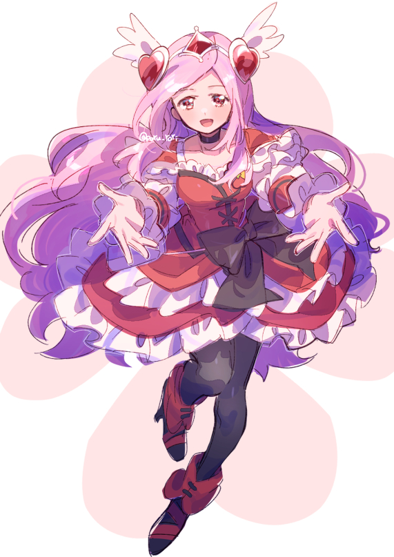 higashi setsuna and cure passion (precure and 1 more) drawn by serizawa_serizane
