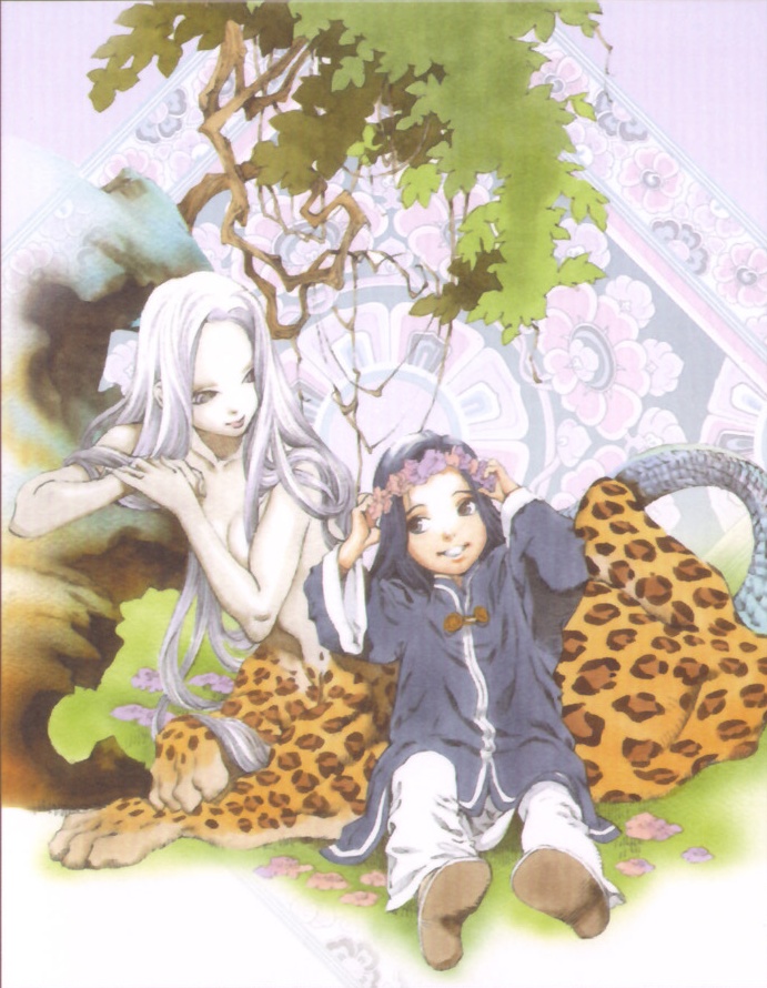 taiki and haku sanshi (juuni kokuki) drawn by yamada_akihiro