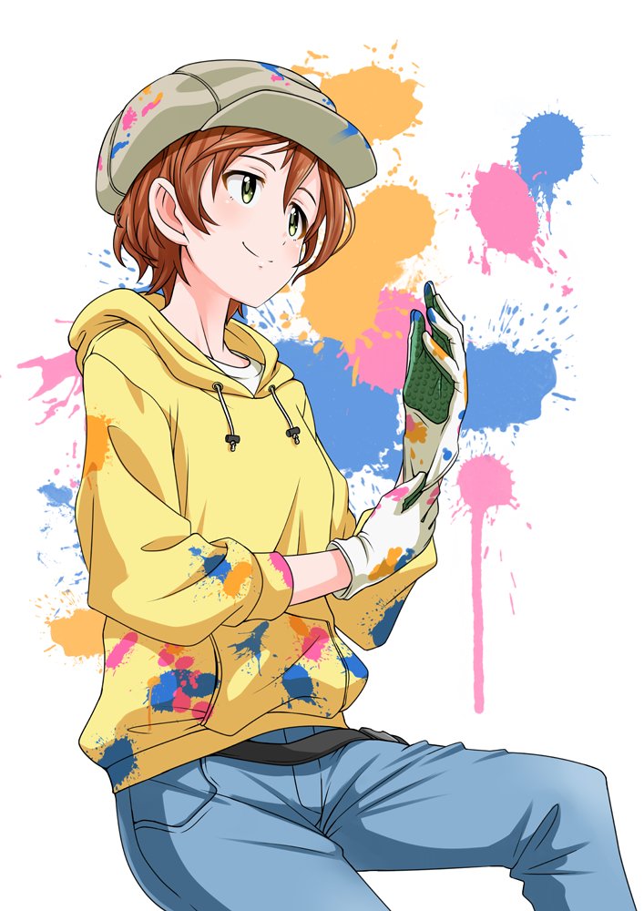 yoshioka saki (idolmaster and 2 more) drawn by hige_(com)