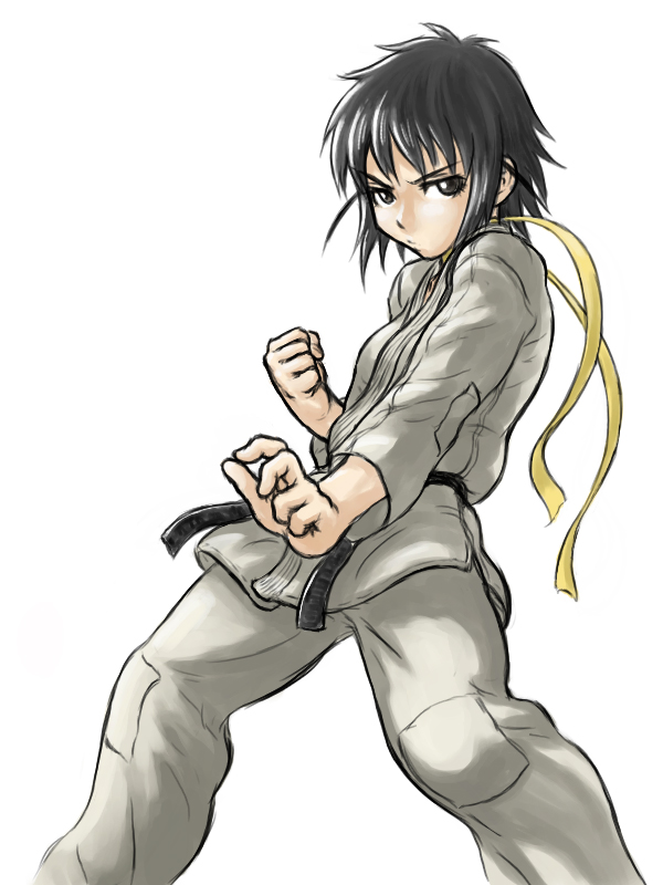 makoto and ogiue chika (street fighter and 2 more)