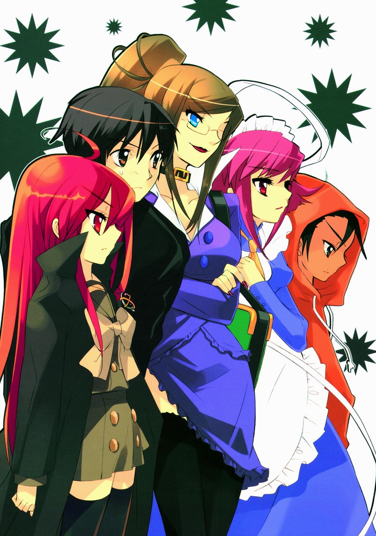 shana, alastor, wilhelmina carmel, sakai yuuji, margery daw, and 1 more (shakugan no shana) drawn by ito_noizi