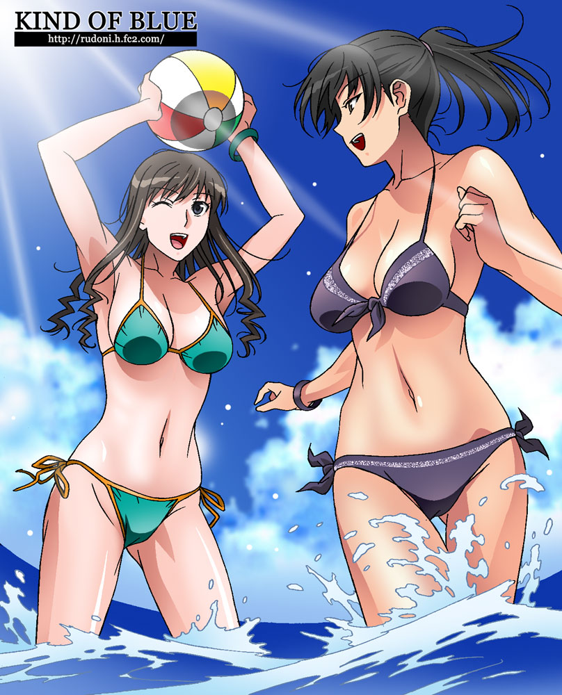 morishima haruka and tsukahara hibiki (amagami) drawn by rudoni