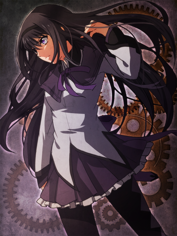 akemi homura (mahou shoujo madoka magica) drawn by tukno