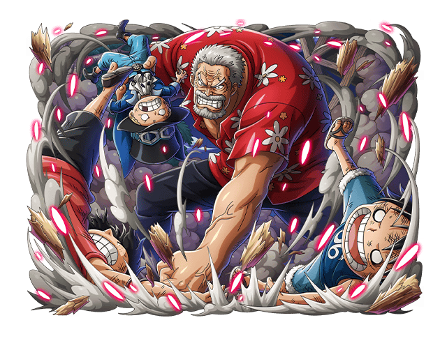 monkey d. luffy, portgas d. ace, sabo, and monkey d. garp (one piece and 1 more)