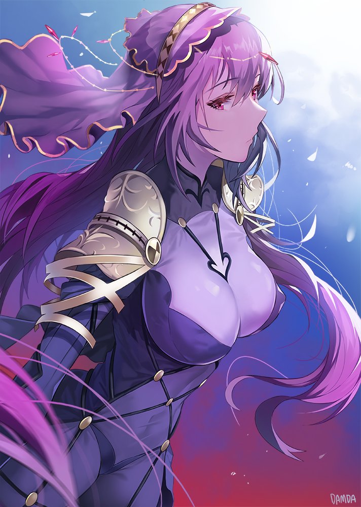 scathach (fate and 1 more) drawn by damda