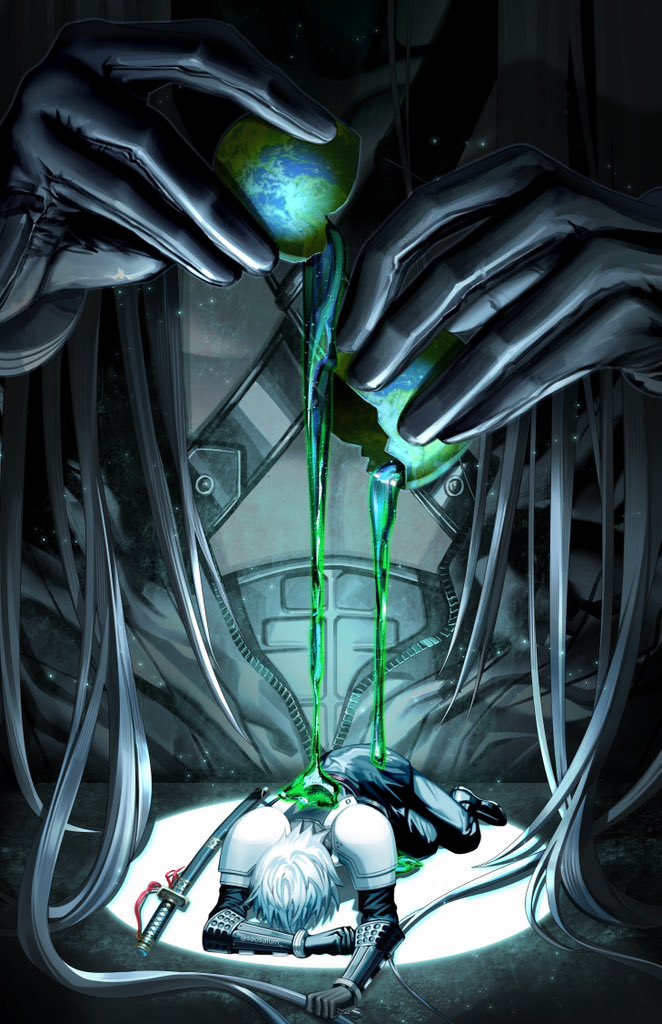 sephiroth (final fantasy and 2 more) drawn by saosaturn