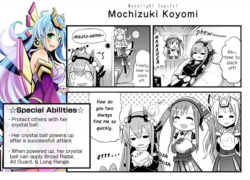tsukuyomi mikoto, mochizuki koyomi, and kisaragi anko (cosmic break) drawn by wakaba_sprout