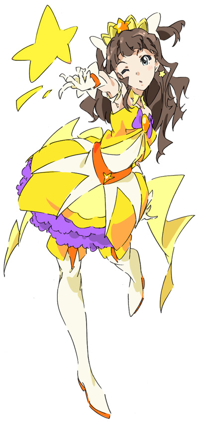 cure twinkle and iwasaki shiho (precure and 2 more) drawn by umanosuke
