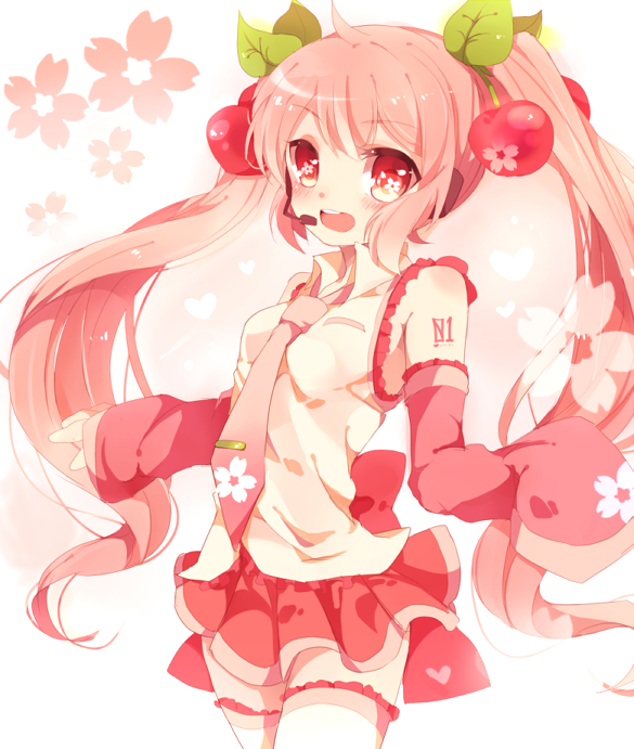 hatsune miku and sakura miku (vocaloid) drawn by asprach
