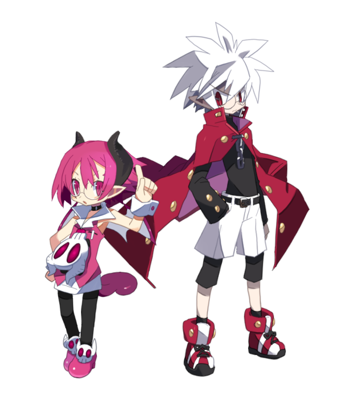 raspberyl, mao, and ms. raspberyl (disgaea and 1 more) drawn by 16_ban