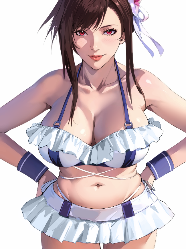 tifa lockhart (final fantasy and 3 more) drawn by jamjamstyle
