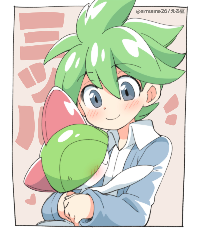 ralts and wally (pokemon and 1 more) drawn by eromame