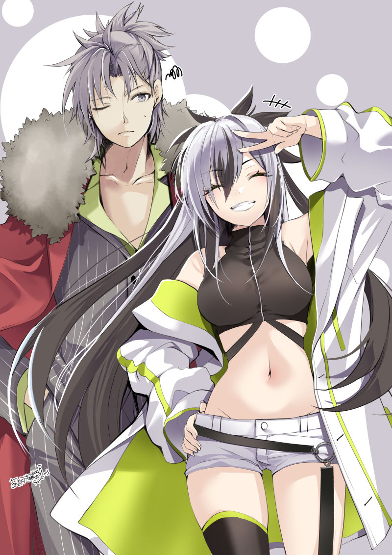 nagao kagetora, uesugi kenshin, and takeda shingen (fate and 1 more) drawn by akatsuki_hijiri