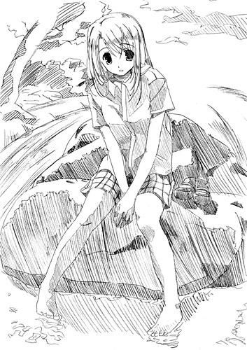 illyasviel von einzbern (fate and 1 more) drawn by fujitsuki