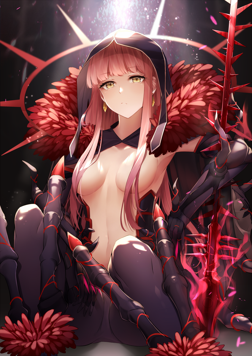 cu chulainn, medb, and cu chulainn alter (fate and 1 more) drawn by koruta_(nekoimo)
