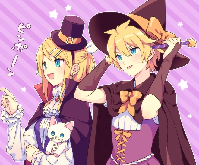 kagamine rin and kagamine len (vocaloid) drawn by akiyoshi_(tama-pete)