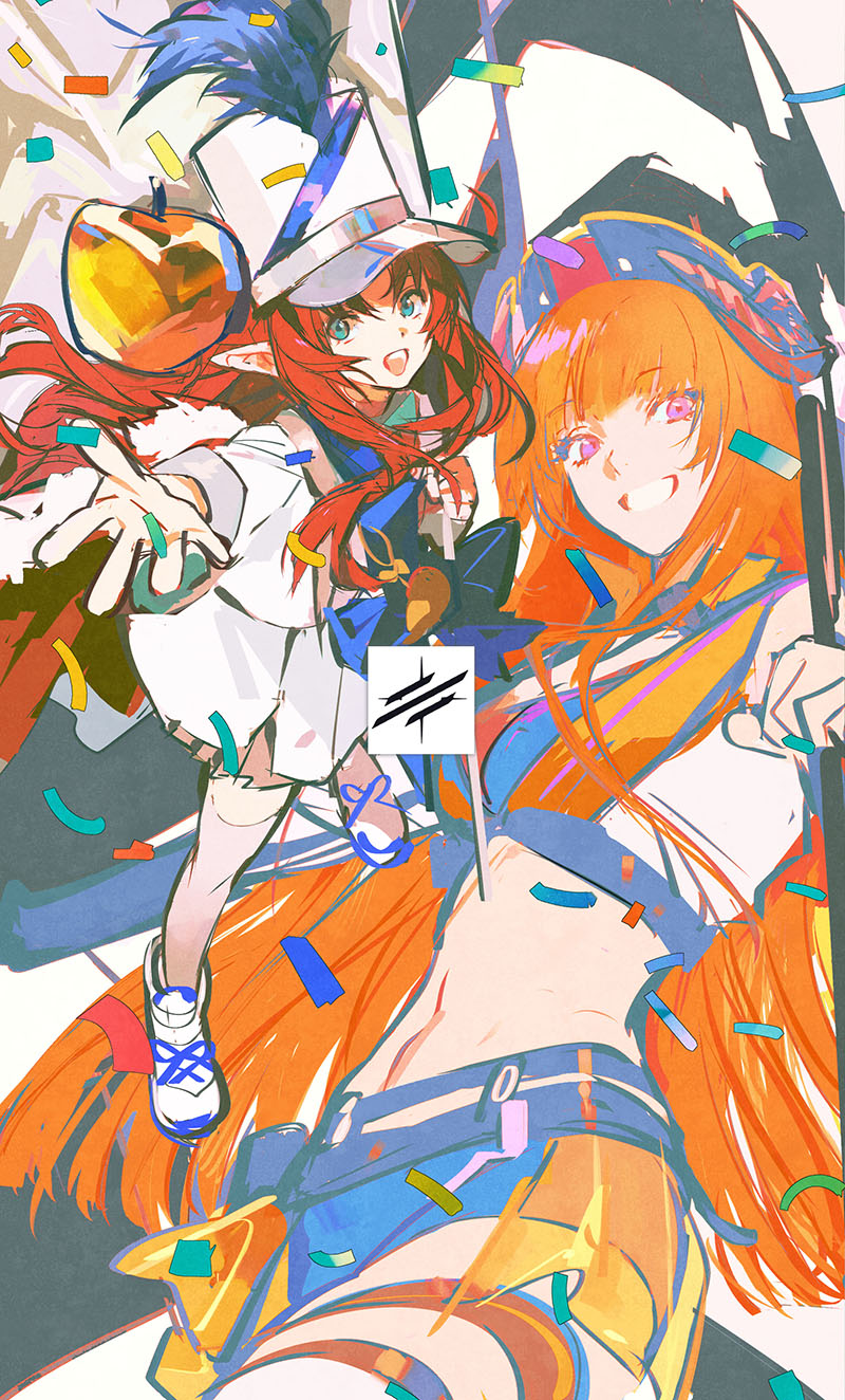 bagpipe, myrtle, and rhodes island vanguard (arknights) drawn by huangdanlan