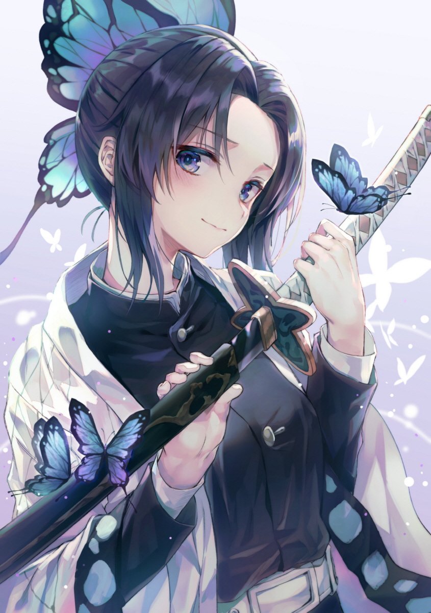 kochou shinobu (kimetsu no yaiba) drawn by huwari_(dnwls3010)