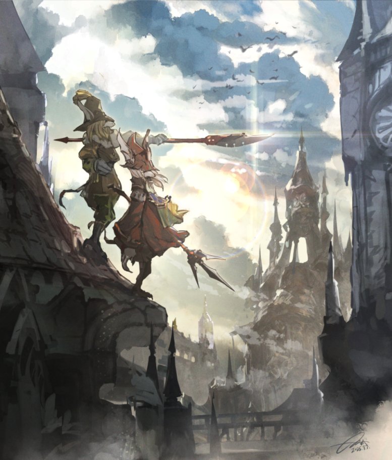 freija crescent and fratley (final fantasy and 1 more) drawn by nijihayashi