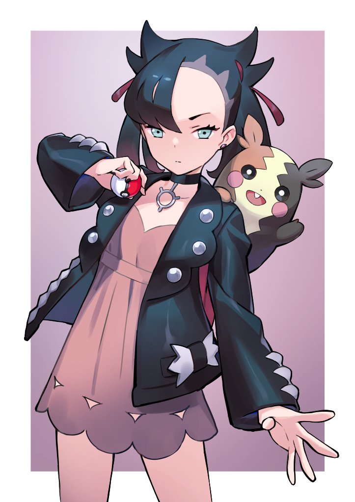 marnie and morpeko (pokemon and 1 more) drawn by yoshimo_(yoshimo1516)