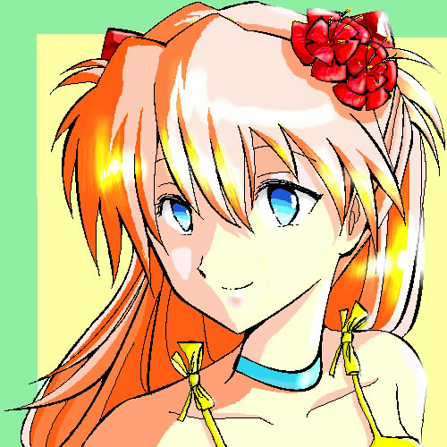 souryuu asuka langley (neon genesis evangelion) drawn by ayamoto