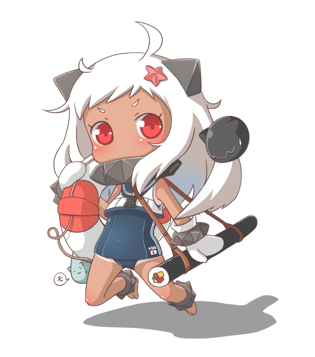 northern ocean princess and ro-500 (kantai collection) drawn by yaosera