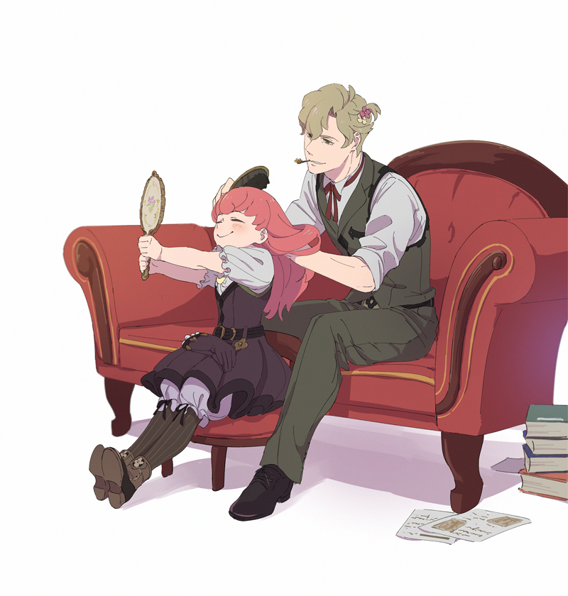 herlock sholmes and iris wilson (ace attorney and 1 more) drawn by officinale_t
