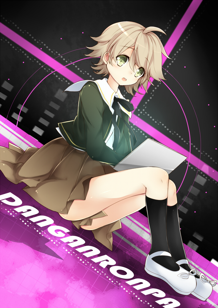 fujisaki chihiro (danganronpa and 1 more) drawn by leeannpippisum