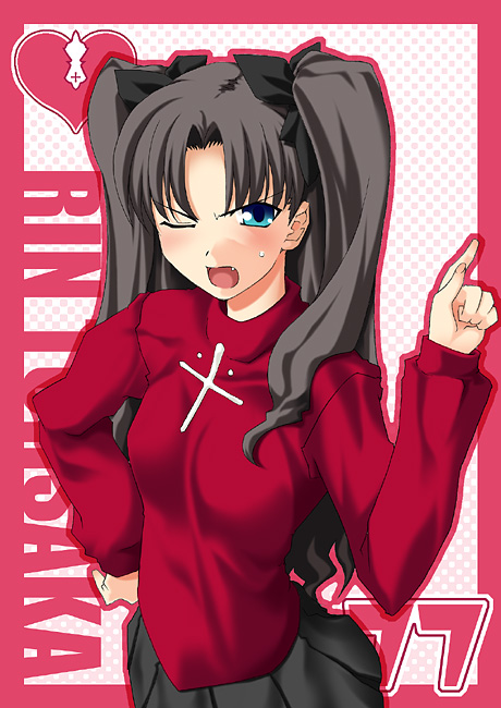 tohsaka rin (fate and 1 more) drawn by akari_maki