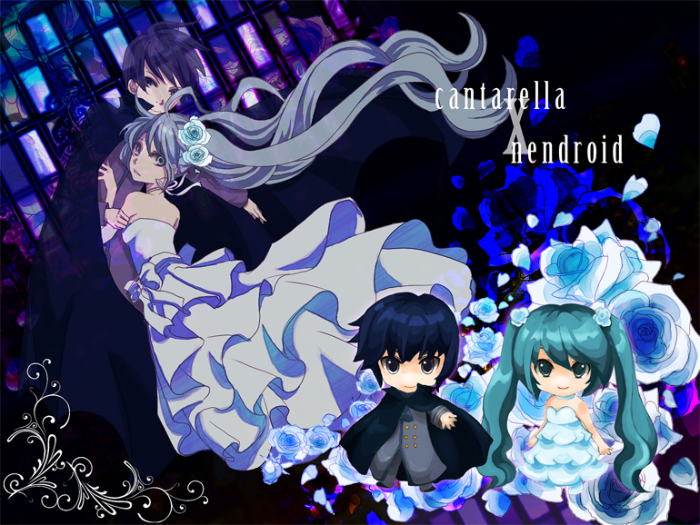 hatsune miku and kaito (vocaloid and 1 more) drawn by aya_(naocat)