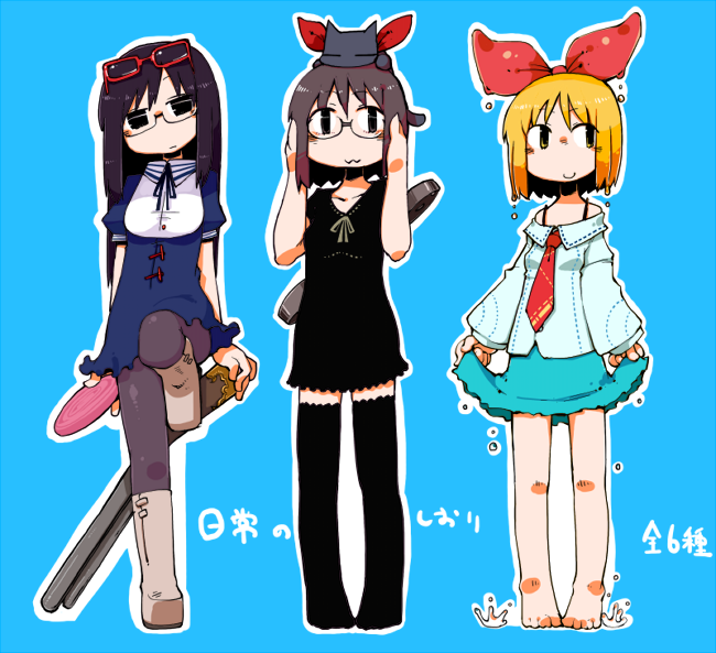 shinonome nano, minakami mai, sakamoto, and annaka haruna (nichijou) drawn by masha