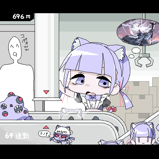 lokulo-chan and dark lokulo-chan (original and 2 more) drawn by lokulo_no_mawashimono
