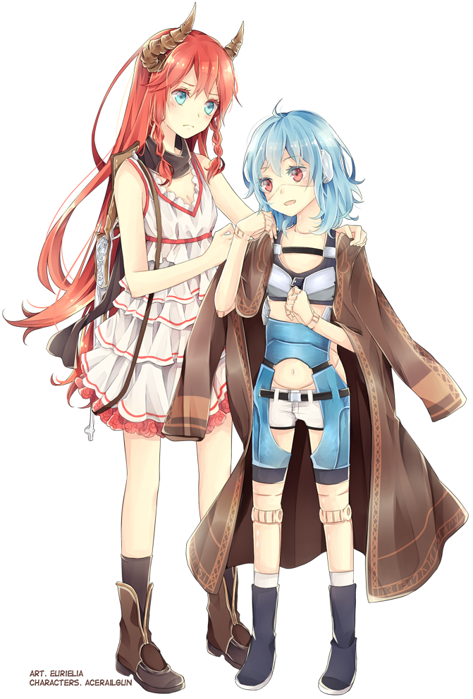 alpha and erica (original) drawn by miss-ariellia