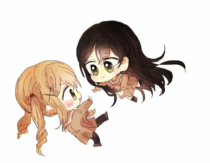 ichigaya arisa and hanazono tae (bang dream!) drawn by men_(aoduss)